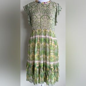 VARUN BAHL for ANTHROPOLOGIE LANAI BEADED DRESS SZ 2P